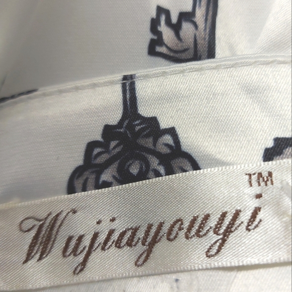 Wujiayouyi 'Keys' Satin Dress, Size Medium - Picture 11 of 13